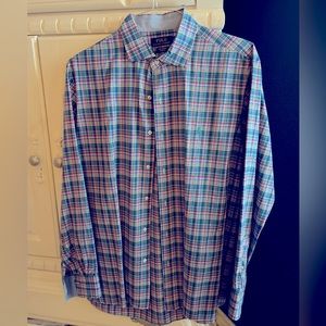 Polo Ralph Lauren Men’s Cotton-Stretch Multi-Colored Plaid Oxford Dress Shirt XL
